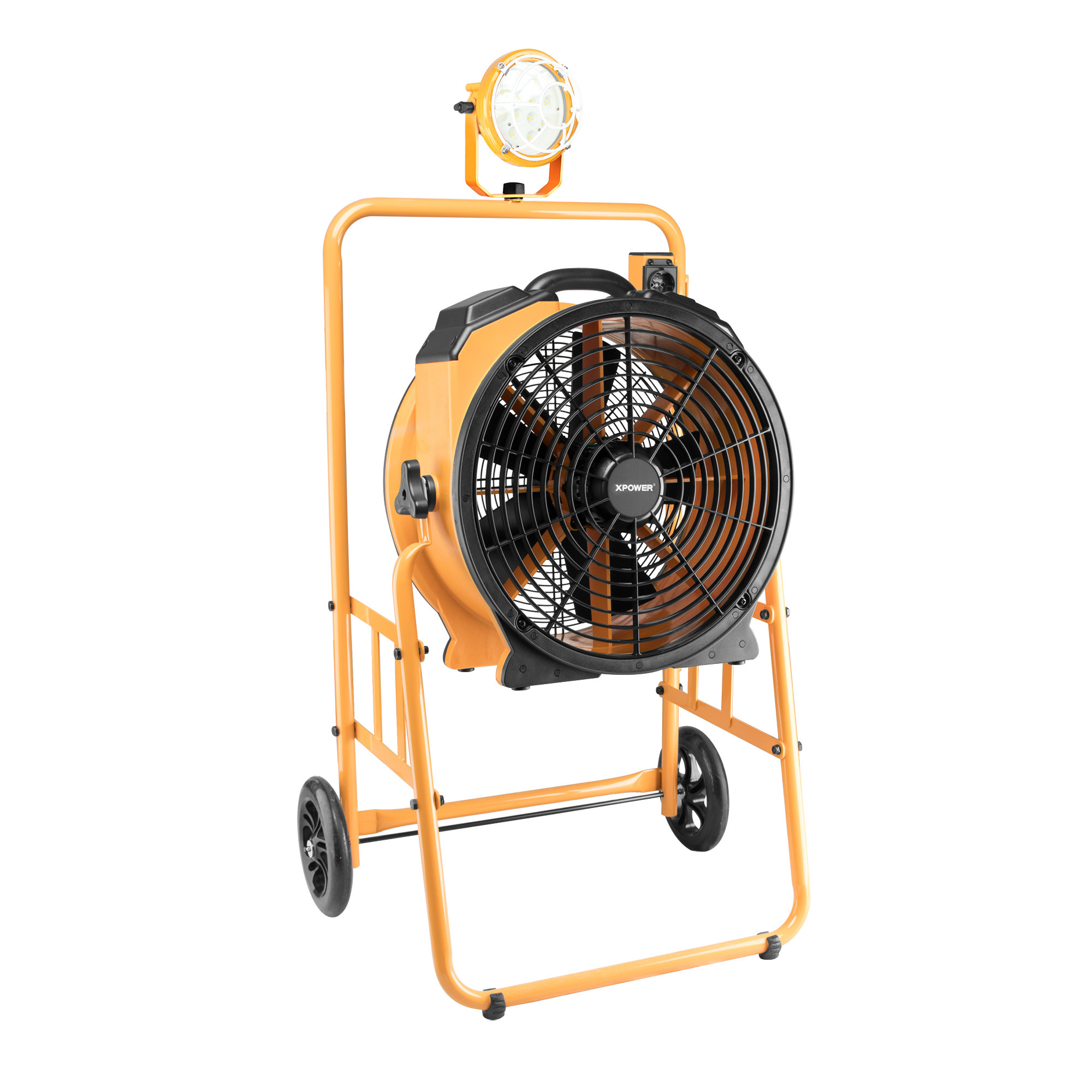 XPOWER, 18in. Dock Fan W/Timer,Mobile Trolley,Light-Yellow, Fan Type Dock, Fan Diameter 18 in, Model# FA-420K6-Yellow